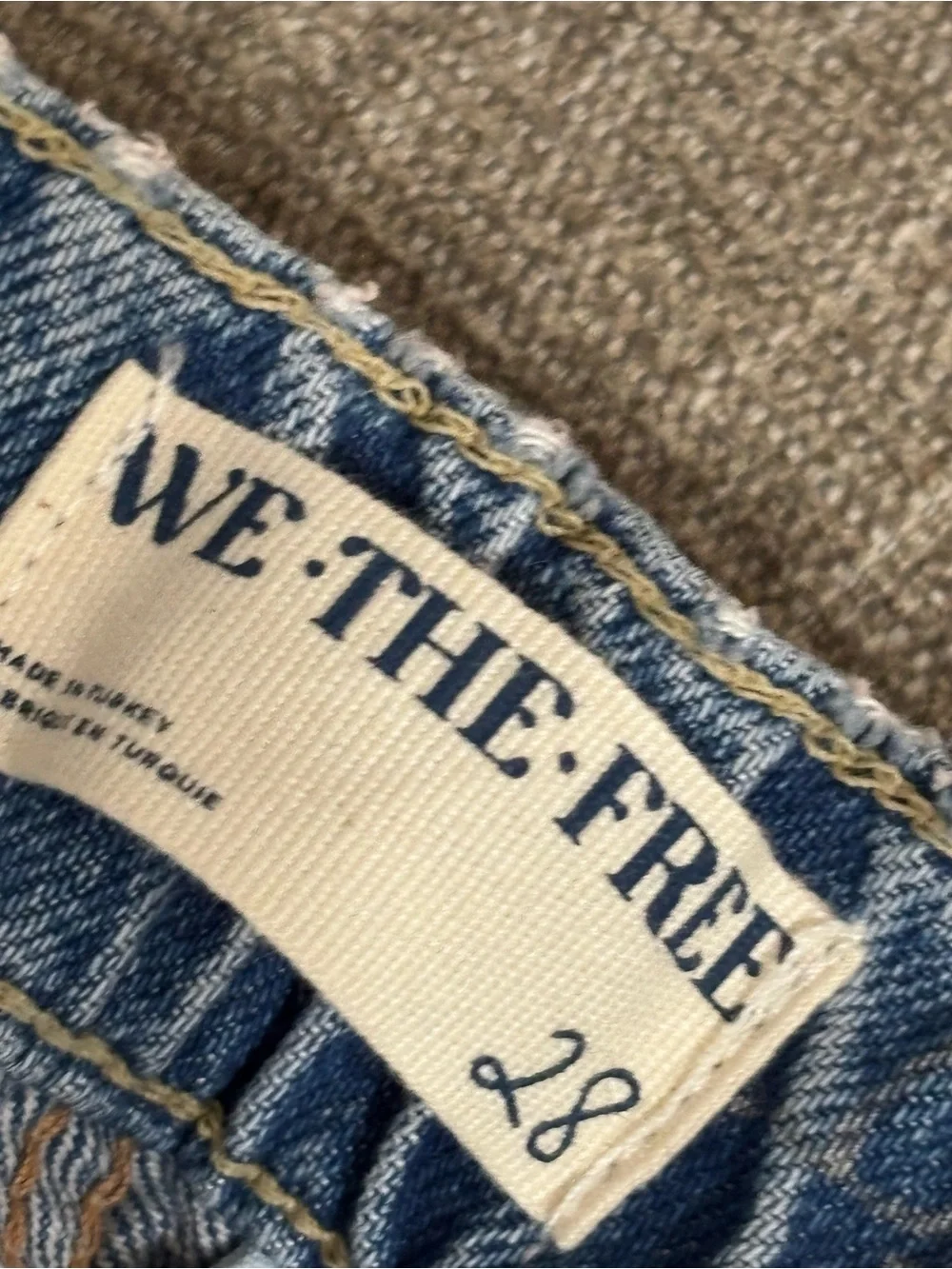 Free People Marx Slouchy Cargo Blue 28